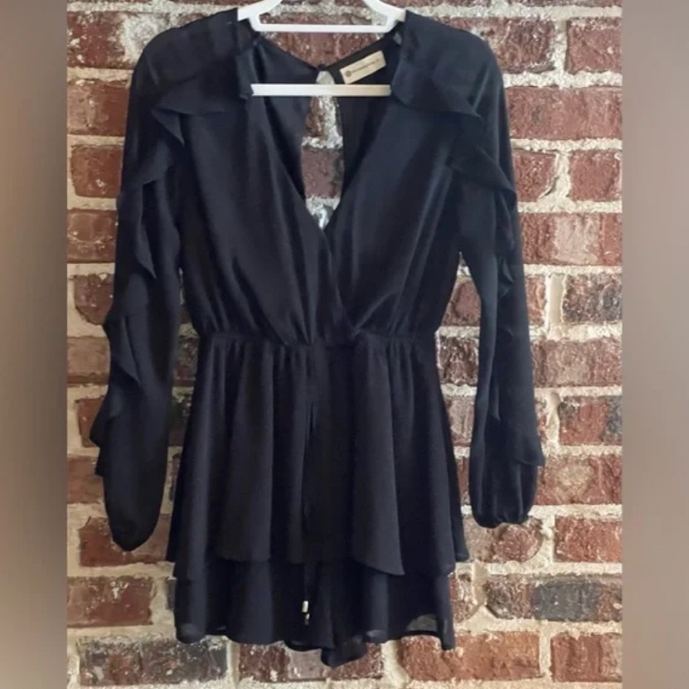 impeccable pig romper - black - size small